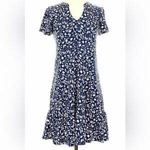 Fortune + Ivy Navy Floral Midi Dress